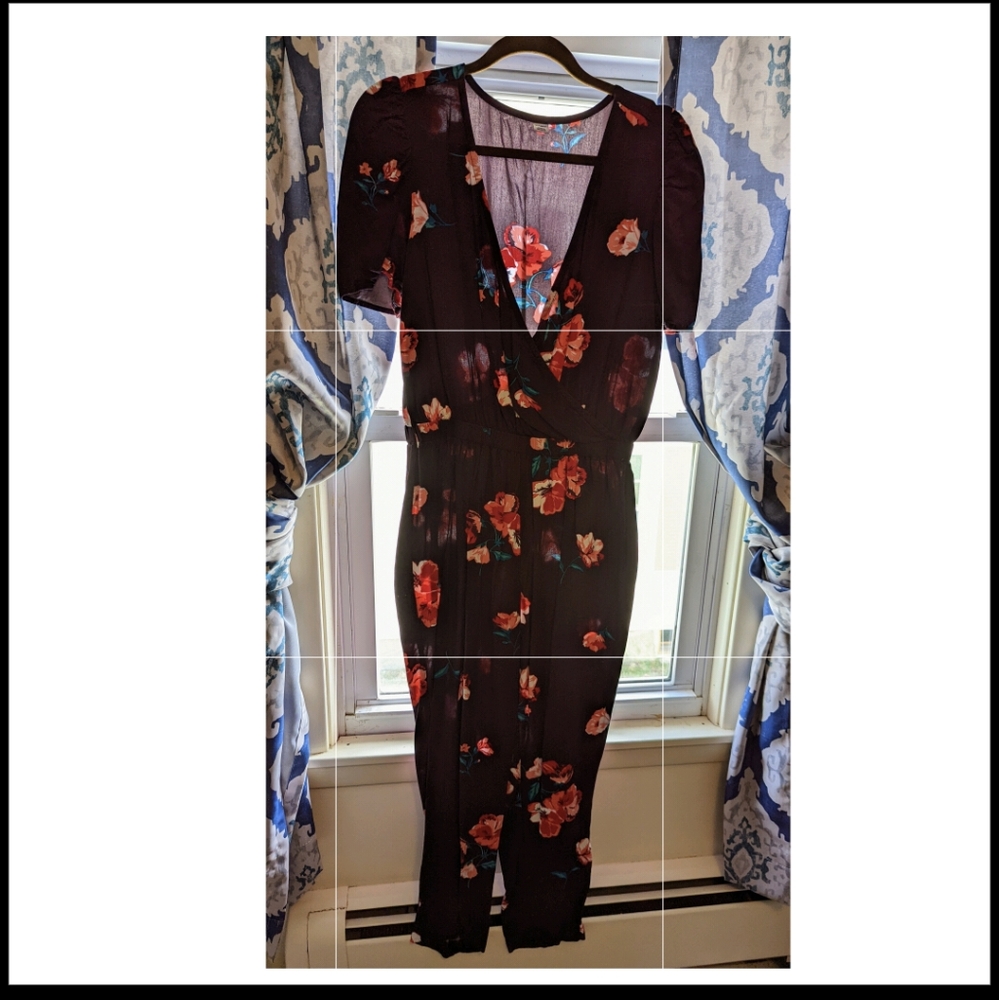 Old Navy floral jumpsuit